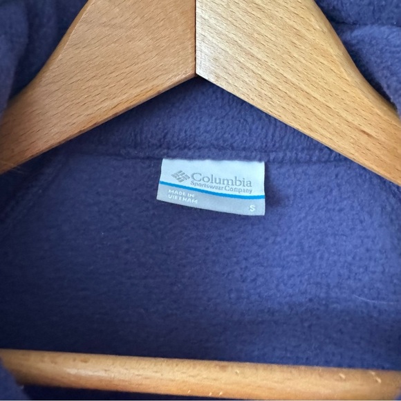 Columbia purple with pink trim fleece zip up jacket Size Small - Picture 4 of 8